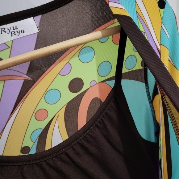 ⭐️3/$25⭐️ Ryu Ryu Multicoloured Abstract Geo Print Tunic - Picture 6 of 16